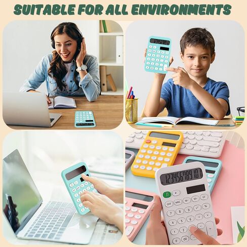 Basic Calculator,Small Calculator,Cute Calculator,Solar Calculator,Mini Calculator,Simple Calculator,Calculators Desktop,Desk Calculator,Mechanical Calculator,School Calculator,Pocket Calculator White in Saudi Arabia