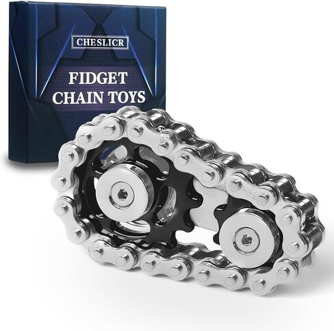 Fidget Toys for Adults Metal Fidget Bike Chain Assemble Fidgets Spinners Toy for Teens Cool Gadgets Desk Office Gift Anxiety Relief Items Stress Tool Sensory Stim Toy for Autism ADHD in Saudi Arabia
