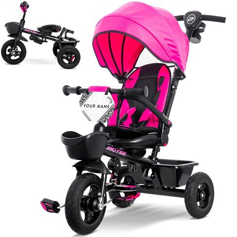7-in-1 Tricycle for 18 Months to 5 Years, Rotatable Seat for Toddlers 1.5-3, Tricycle for 3-5 Years with DIY Stickers, All-Terrain Rubber Tires, Double Brake,Grey in Kuwait