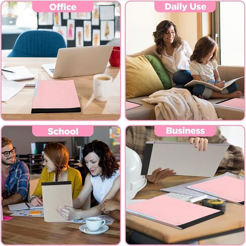 party greeting 12 Colors File Folder Notepad 2.6 Inch Expansion-Pack of 12-9.5 x 12.5 Inch Notebook Folders Organizer for File Filing, Document, Clipboard Organization for Office Home School-Boho in Saudi Arabia