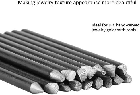 Metal Jewelry Anvil Chisel Kit, Professional Jewelry Punch Stamp Anvil Chisel Equipment Kit for Jewelry Processing Making Carving Tools Hand Carved Jewelry Goldsmithtools in Saudi Arabia