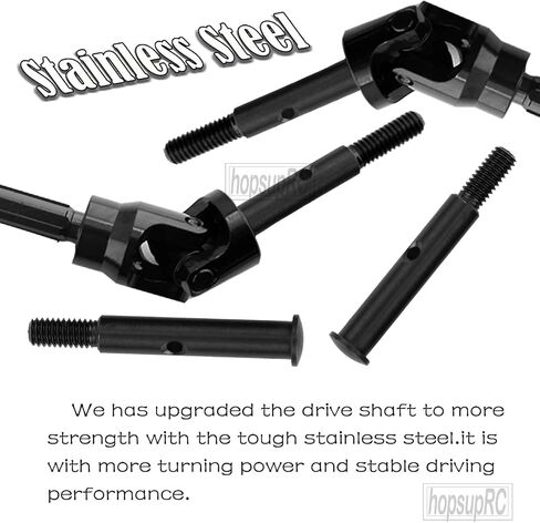 RC Stainless Steel Drive Shaft CVD Axles Upgrades Part for 1/10 Rustler/Stampede VXL 2WD,Alloy Suspension A Arm,Aluminum Caster Block & Steering Blocks & Rear Stub Carriers,Navy Blue in Kuwait