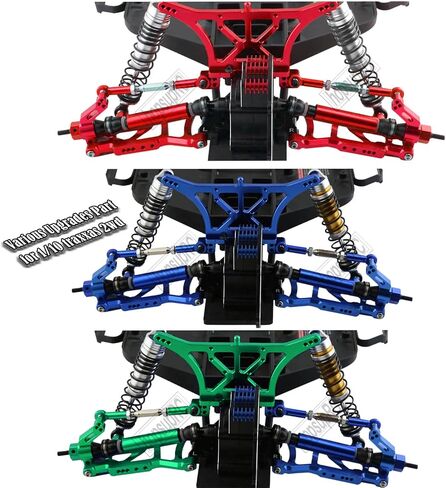 RC Stainless Steel Drive Shaft CVD Axles Upgrades Part for 1/10 Rustler/Stampede VXL 2WD,Alloy Suspension A Arm,Aluminum Caster Block & Steering Blocks & Rear Stub Carriers,Navy Blue in Kuwait