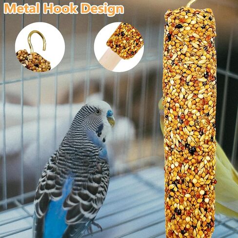 3PCS Parakeet Treat,Natural Parrots Treat Sticks,Vegetable & Grain Style Sticks,Bird Treats for Cockatiel Lovebirds Budgies Canary Finches Conure in Kuwait