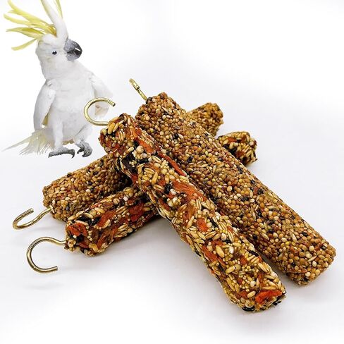 3PCS Parakeet Treat,Natural Parrots Treat Sticks,Vegetable & Grain Style Sticks,Bird Treats for Cockatiel Lovebirds Budgies Canary Finches Conure in Kuwait