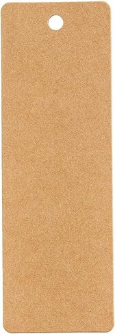 Juvale 300 Pack Bulk Blank Bookmarks to Decorate, White Plain Cardstock Page Markers with Hole for Gift Tags, Price Hanging Labels, DIY Art and Craft Projects (6 x 2 Inch) in Saudi Arabia