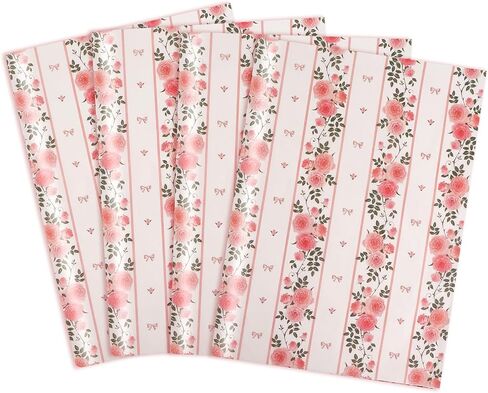 Valentines Tissue Paper, 100 Sheets Valentine Tissue Paper 14 x 20 Inches Valentines Gift Wrapping Paper Tissue Paper Bulk for Valentine's Wedding Anniversary Mother's Day Birthday Gifts Party Decor in Saudi Arabia