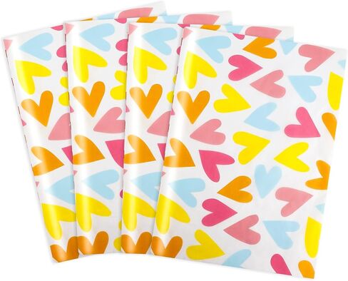 Valentines Tissue Paper, 100 Sheets Valentine Tissue Paper 14 x 20 Inches Valentines Gift Wrapping Paper Tissue Paper Bulk for Valentine's Wedding Anniversary Mother's Day Birthday Gifts Party Decor in Saudi Arabia