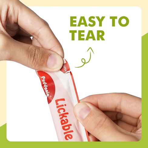 High Meat Content Lickable Wet Cat Treats, Healthy Squeezable Soft Puree Cat Snacks - 0.5 Ounces Each Tube, 20 Tubes in Kuwait