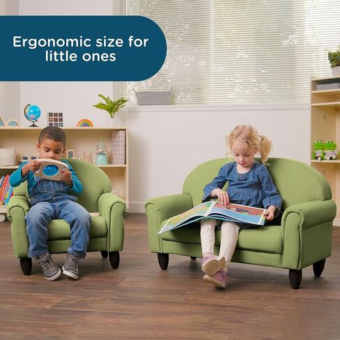 Children's Factory As We Grow Chair and Couch, Flexible Seating for Daycare or Preschool, Kids Reading Couch, Playroom Furniture, Sage in Saudi Arabia