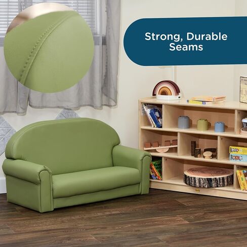 Children's Factory As We Grow Chair and Couch, Flexible Seating for Daycare or Preschool, Kids Reading Couch, Playroom Furniture, Sage in Saudi Arabia