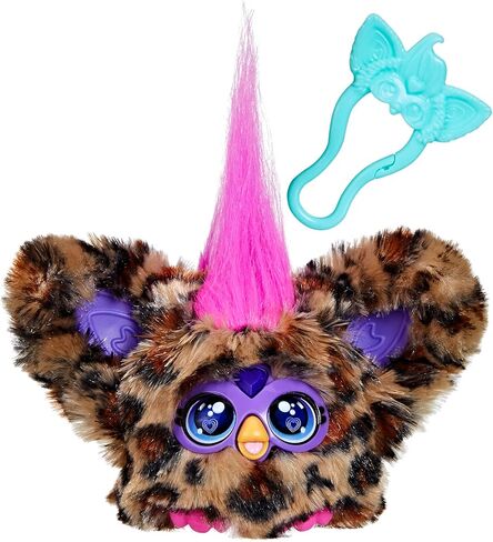 Furby Furblets Ty-Bee Mini Friend, Electronic Plush Toys for Girls & Boys 6+, Orange Tiger, Speaks Furbish & Plays Music, Series 4 in Saudi Arabia