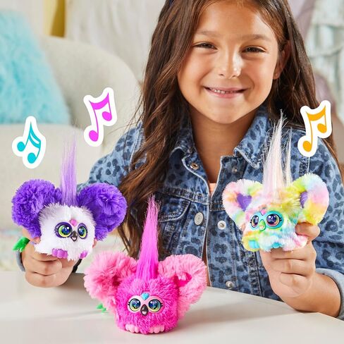 Furby Furblets Ty-Bee Mini Friend, Electronic Plush Toys for Girls & Boys 6+, Orange Tiger, Speaks Furbish & Plays Music, Series 4 in Saudi Arabia