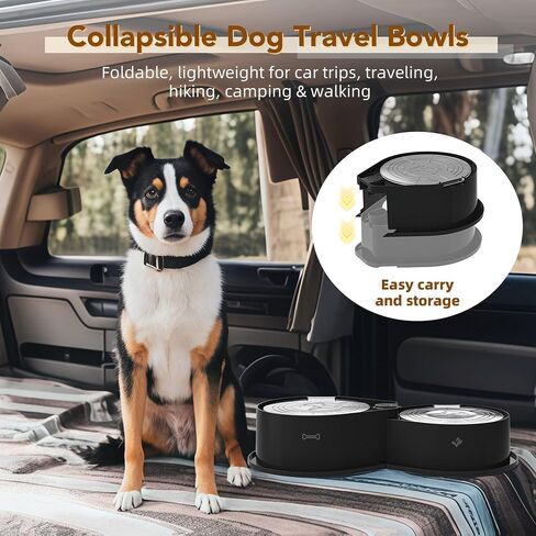 Stainless Steel Dog Bowl Set with Lids, 304 Metal Dual Food & Water Bowls for Dogs & Cats, Large Capacity Pet Feeder with Cover Keeps Food Fresh, Anti-Skid Dog Dish for Small/Medium/Large Pets in Saudi Arabia
