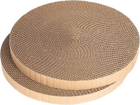 Round Cat Scratcher refill 10 بوصة قطرها 7/8 بوصة قطة خدش خدش الخدش للقطط للقطط الداخلية وسادة خدش (2pcs) in Kuwait