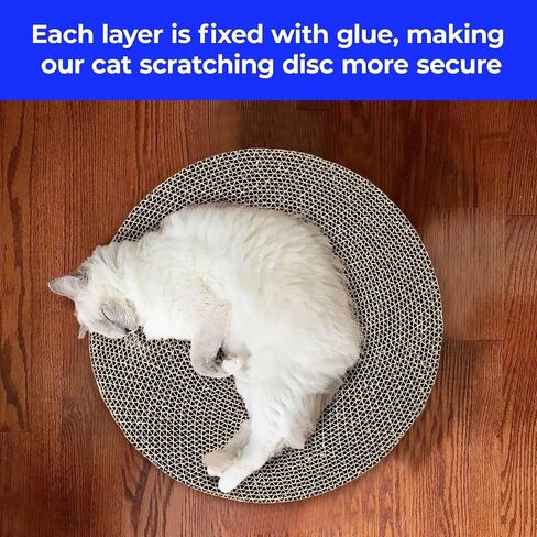 Round Cat Scratcher refill 10 بوصة قطرها 7/8 بوصة قطة خدش خدش الخدش للقطط للقطط الداخلية وسادة خدش (2pcs) in Kuwait
