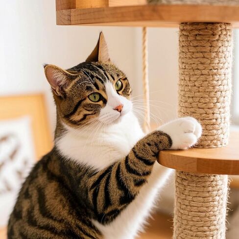 حبل سيزال للقطرة Cat Scratcher 1/4 "50 قدمًا حبل شجرة القطط لإصلاح القطط خدش ما بعد البديل حبل القنب DIY لمنزل السجاد حصيرة ، ولعب الحيوانات الأليفة ، وتزيين الحدائق الحرف الوطن in Kuwait