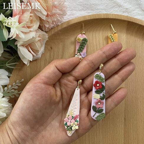 قواطع طين البوليمرات الصغيرة Leisemk ، 10 أشكال الأزهار والأوراق والفراشة والفراشة قطع القطع الطينية ، قواطع الطين الدقيق لصنع المجوهرات الطينية البوليمر (10 مساءً قواطع مصغرة) in Saudi Arabia