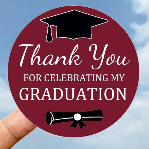 2025 Graduation Stickers - 108 Pcs Graduation Decoration 2025 for Party Supplies, Diploma Cap, Yearbook - Waterproof Vinyl Gift Labels Gold in Saudi Arabia