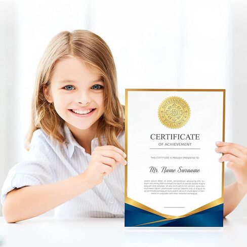 Anwyll Gold Seals ملصقات للشهادة - 2in 100pcs رقائق منقوشة التميز المتميز ملصق جائزة ملصقات الذهب المعدني الذهب ملصقات ملصقات لدبلوم الشهادة in Kuwait