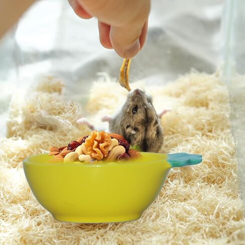 Small Guinea Pig Food Bowl Strawberry-Shaped Cute Ceramic Hamster Water Bowl Ferret Rat Chinchilla Rabbit Feeding Dish Young Animal Feeder(Pink) in Saudi Arabia