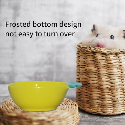 Small Guinea Pig Food Bowl Strawberry-Shaped Cute Ceramic Hamster Water Bowl Ferret Rat Chinchilla Rabbit Feeding Dish Young Animal Feeder(Pink) in Saudi Arabia