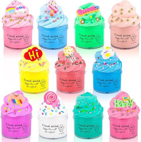 Butter Slime Set for Party Favors, 14 Pack Butter Slime Kit for Kids, DIY Putty Stress Relief Toy for Girls and Boys in Saudi Arabia