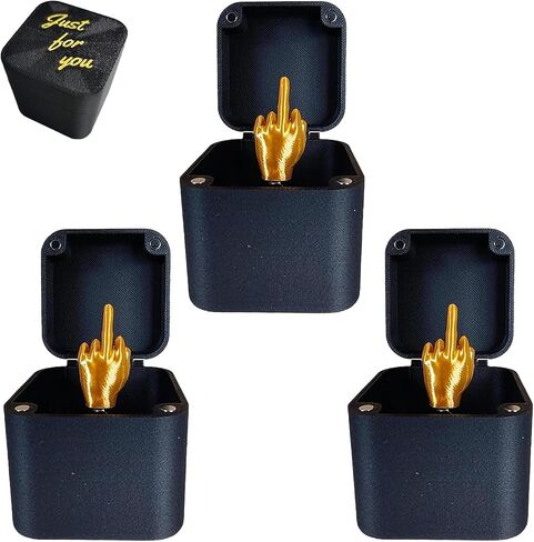 Middle Finger in a Box,Funny Middle Finger Gift Box,Novelty Prank Gift Box Perfect Adult Prank Pop Up Gift,Gag Gifts for Friends Novelty Fun Prank for Office Desk Home Decor(1 pc) in Saudi Arabia