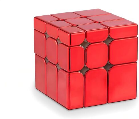 LiangCuber Cyclone Boys Magnetic Mirror Cube 3x3 Golden, Reflective Mirror Speed Cube Stickerless 3x3x3 Shiny Cube Golden in Saudi Arabia