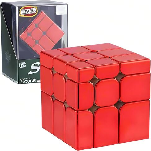 LiangCuber Cyclone Boys Magnetic Mirror Cube 3x3 Golden, Reflective Mirror Speed Cube Stickerless 3x3x3 Shiny Cube Golden in Saudi Arabia