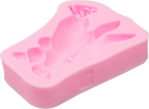 Easter Bunny Silicone Fondant Mold, Large Rabbit Chocolate Baking Mold for Cake Decoration Handmade Soap Candle Polymer Clay Wax Craft in Saudi Arabia