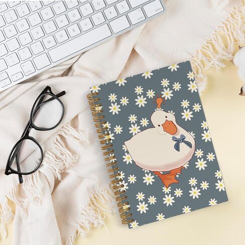 Duck Spiral Notebook, Just a Girl Who Loves Ducks Journal Notebook, Duck Lovers Gifts, Cute Duck Notebooks for School Work, Girly Duck Office Supplies Gifts for Teen Girls Women, 5.5x8.3 Inch in Kuwait