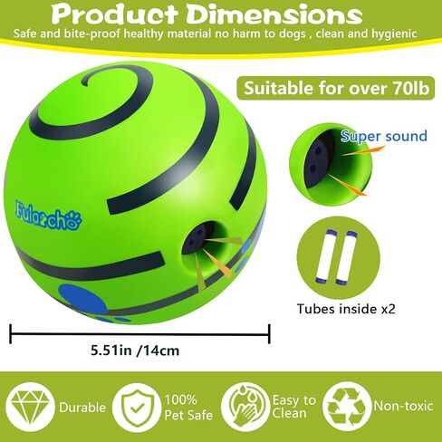 Interactive Dog Toys,Remote Control Dog Balls with Jumping, Rolling & Moving Functions - Includes a Vibrating Dog Ball and Durable Chew Fabric for Safe Play (5.51") in Saudi Arabia