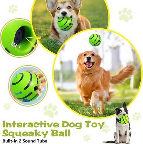 Interactive Dog Toys,Remote Control Dog Balls with Jumping, Rolling & Moving Functions - Includes a Vibrating Dog Ball and Durable Chew Fabric for Safe Play (5.51") in Saudi Arabia