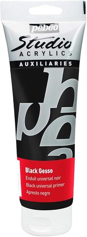 Pebeo Studio Acrylics Auxiliaries ، Gesso Universal Primer ، 250 مل - أبيض in Kuwait