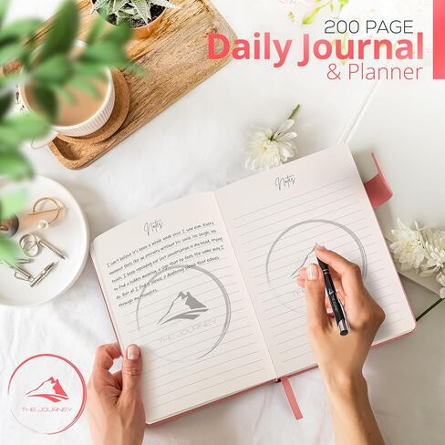 The Journey Wellness Planner, Daily Gratitude and Meal Planner, Goal Journal for Healthy Living, Mindfulness, Women & Men, (short version Gray) in Saudi Arabia