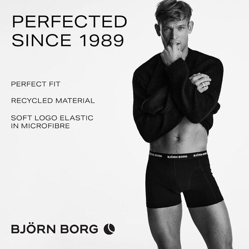 Björn Borg | Bjorn Borg Cotton Stretch Boxer 5P, Boxer Briefs for Men, Multi-Packs Available in Saudi Arabia
