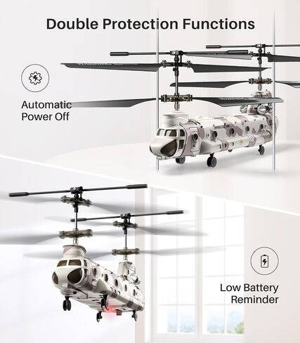 SYMA RC Helicopter, 2.4GHz Remote Control Helicopter with LED Lights & Altitude Hold, Army Helicopter Toy Ideal Gift for Kids Beginners in Saudi Arabia