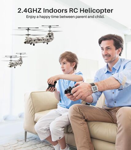 SYMA RC Helicopter, 2.4GHz Remote Control Helicopter with LED Lights & Altitude Hold, Army Helicopter Toy Ideal Gift for Kids Beginners in Saudi Arabia