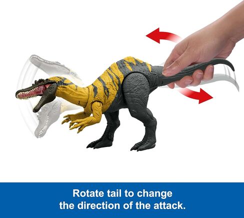 Mattel Jurassic World Dinosaur Toys with Roar Sound & Attack Action, Wild Roar Posable Figures, Physical & Connected Digital Play in Kuwait