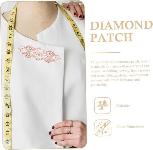4pcs Girdle Rhinestone Patch Crystal Applique Patches Rhinestone Applique Embellishments Beaded Flowers Applique Diamond Rhinestones Gold Dress Belt Sewing Applique in Saudi Arabia