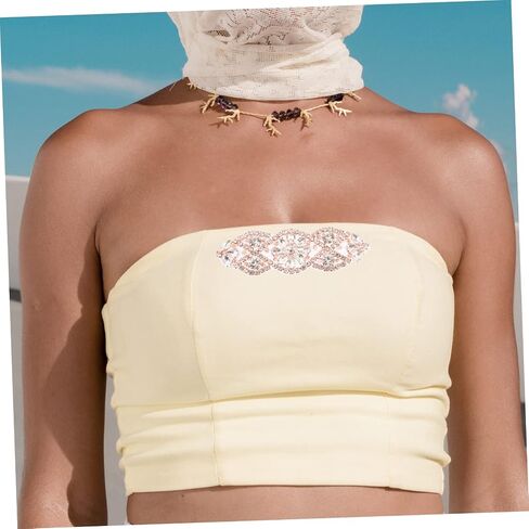 4pcs Girdle Rhinestone Patch Crystal Applique Patches Rhinestone Applique Embellishments Beaded Flowers Applique Diamond Rhinestones Gold Dress Belt Sewing Applique in Saudi Arabia