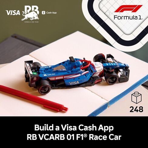 تطبيقات Lego Speed ​​Champions Cash App RB VCARB 01 F1 RACE Model Model - مجموعات البناء للبالغين ، تتراوح أعمارهم بين 18+ واقعية - ميزات واقعية - F1 DIY CARK in Saudi Arabia
