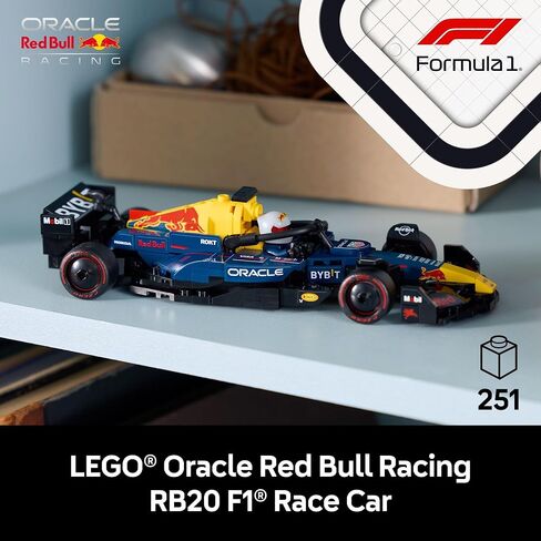 LEGO Speed Champions Oracle Red Bull Racing RB20 F1 Race Car Model Kits - Building Set for Adults, Ages 18+ with Realistic Features - Red Bull F1 DIY Crafts for Display - Gift Idea for F1 Fans - 77243 in Saudi Arabia