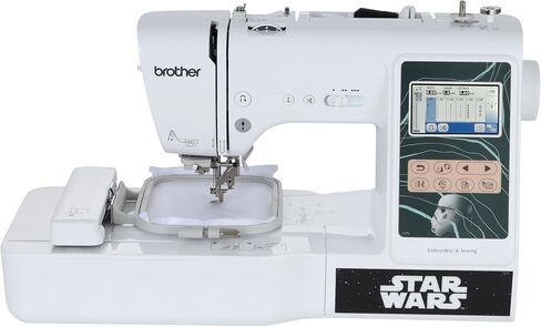 Brother LB5500M Marvel 2-in-1 Combo Sewing & Embroidery Machine, 16.5 x 7.76 x 12.1 inches, White in Saudi Arabia