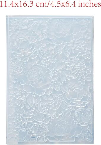 3D Peony Flowers Embossing Folders for Card Making, 3 d Flowers Texture Embossing Folder Template for DIY Paper Crafting Scrapbooking Polymer Clay Decoration in Kuwait