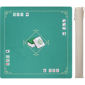 Mahjong Mat, Non-Slip Mahjong Mat for Table, Superior Noise Reduction Mahjong Mat, Perfect Mahjong Accessories, 31.5 x 31.5 in
