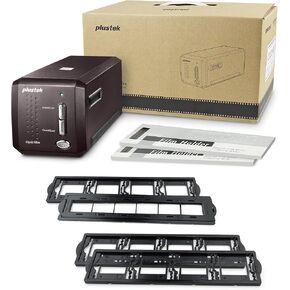 Plustek OpticFilm 8300i Ai Film & Slide Scanner Converter + 35mm Mounted Slide Holders kit