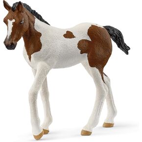 Schleich HORSE CLUB - Paint Horse Foal - 3" Hand-Painted Collectable, Realistic Toy Horse Figurine for Girls and Boys. Durable Educational Figure for Fun Imaginative Play. Cool Kids Toys Ages 5+ 14899