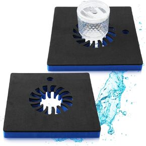 4 PCS FOAM حامل مشروب عائم لمسبح 9.5 بوصة الأزرق والأسود طاولة المرطبات الدرج المحمولة الباربين الباربين الملحقات تناسب Tumblers من 16 إلى 30 أونصة لجزء الصيف في ليك بيتش (4)